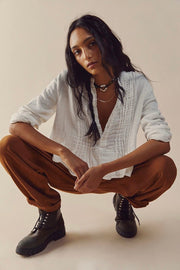 YOKO CROPPED TOP - sustainably made MOMO NEW YORK sustainable clothing, resort2023 slow fashion